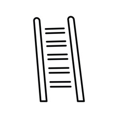 ladder icon with white background vector stock illustration