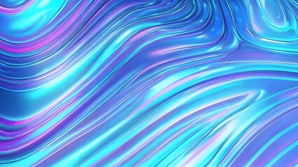 Fototapeta premium Holographic background pastel foil wrinkled colorful surface. The Hologram Background of 80s abstract foil soft texture crumpled in various colors. 90s blue sky pink pastel holographic gradient mesh