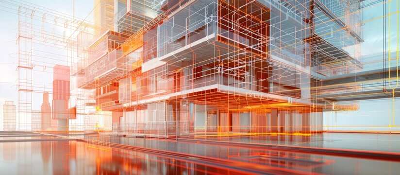 The future of construction for architects and engineers is illustrated through digital twins technology.