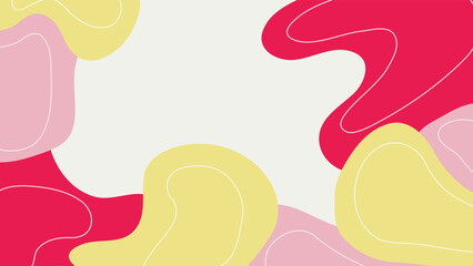 Colorful organic shapes background, vector