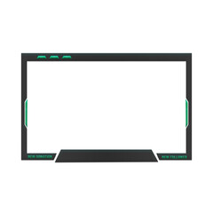 Live Stream Overlay Face Cam Border