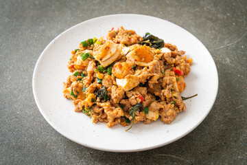 Stir Fried Minced Pork with Salted Egg