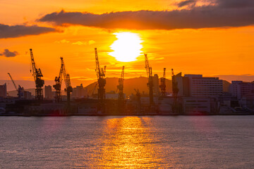 美しい夕日