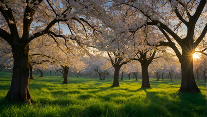 Fototapeta na wymiar Spring Day: Captivating Nature and Forest Landscape
