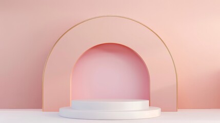 White Shelf With Pink Wall