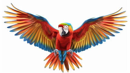 Fototapeta premium Parrot on a white background