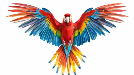 Parrot on a white background