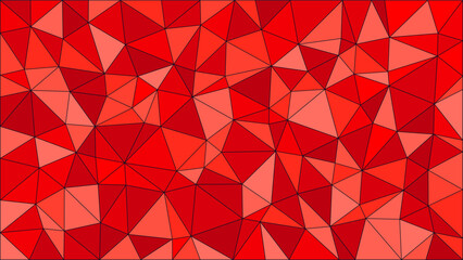 Shades of Red Color Asymmetrical Geometry With Dark Lines Wallpaper Background