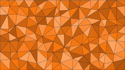 Shades of Orange Color Asymmetrical Geometry With Dark Lines Wallpaper Background