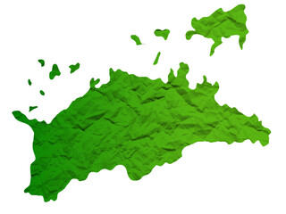 香川　地図　緑　日本　アイコン