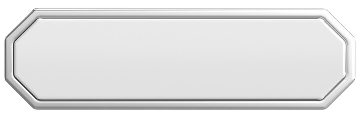 3D button. Empty button. 3D illustration.