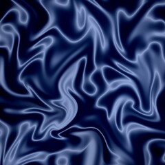 Blue silk fabric background or satin luxury cloth texture