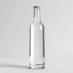 Bottle of vodka isolated