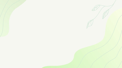 green background with leaves, vector