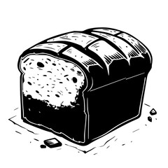 Bread Background Black and White SVG Vector File for Laser Cutting Generative Ai