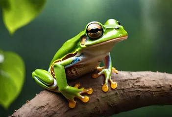 Fototapeten green tree frog © iram