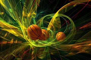Basketball background.