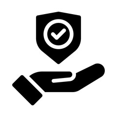 insurance glyph icon