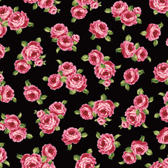 Beautiful rose pattern perfect for textile design,