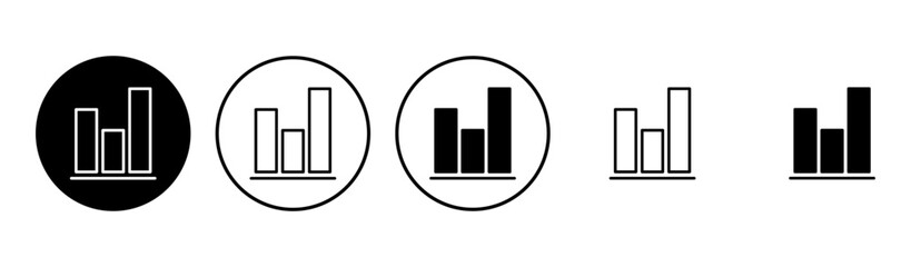 Growing graph Icon set. Chart icon. diagram icon
