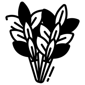 Brich Whisk glyph and line vector illustration