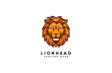 Premium luxury vector lion head logo icon
