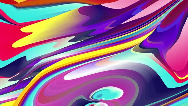 4K Color paint drops in flat gradient watercolor splash in water drop Colorful ink in water 4K footage
