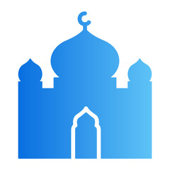 mosque gradient icon