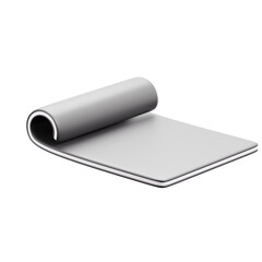 Yoga mat 3d icon isolated White Background 3d rendering