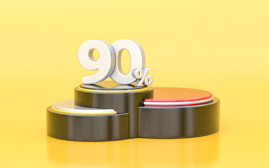 Percent Number 3D Discount Design