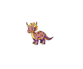 tyracosaurus character cartoon illustration
