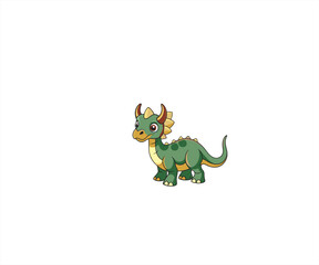 tyracosaurus character cartoon illustration