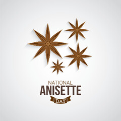 National Anisette Day Vector Illustration. Anisette Day themes design concept with flat style vector illustration. Suitable for greeting card, poster and banner. Suitable for business asset design