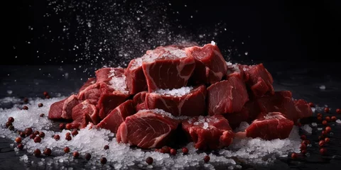 Fotobehang good quality cuts of beef © candra