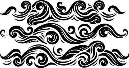 Fototapeta premium Swirling Ornamental Patterns