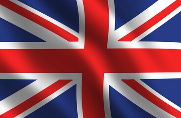 3d great britain flag background