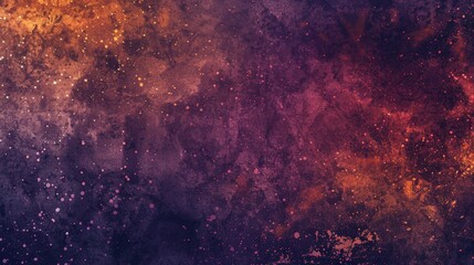 Vintage Mystery Dark Moody Abstract Texture with Mysterious Purple and Dark Orange Background