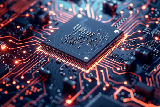 Microchip in semiconductor technology.