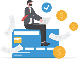 Pay outstanding dues online, Credit card bill payment successfully, Rewards and benefits on regular payments.
