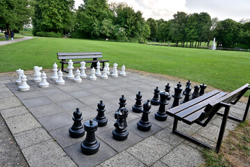 chess board in the park
