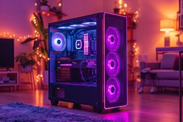 High-Performance Gaming PC Case with Vibrant RGB Lighting Experience the ultimate in gaming PC customization with our high-performance PC case featuring vibrant RGB lighting