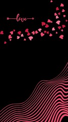 background with hearts