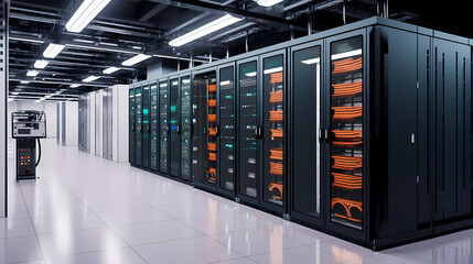 Obraz premium Data center server room