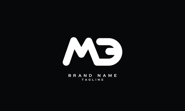 MED, MDE, EMD, EDM, DEM, DME, ME, EM, Abstract initial monogram letter alphabet logo design
