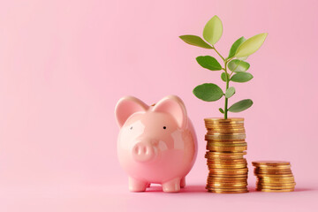Professional black headphones lying on a vibrant pink background, representing a concept of music, audio quality, and entertainment.
