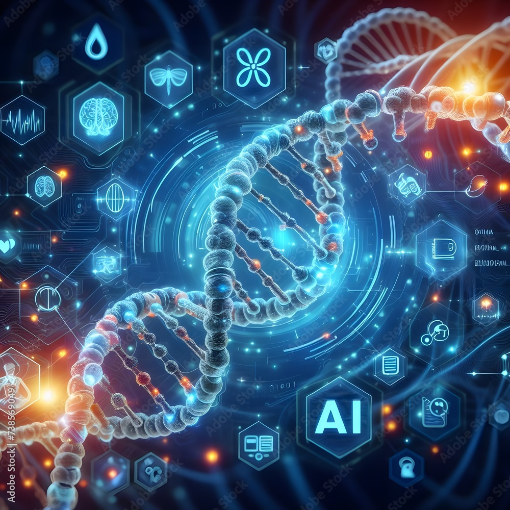 Aufkleber ethical ai development and use. balance of technology and humanity in ethical ai development. human 