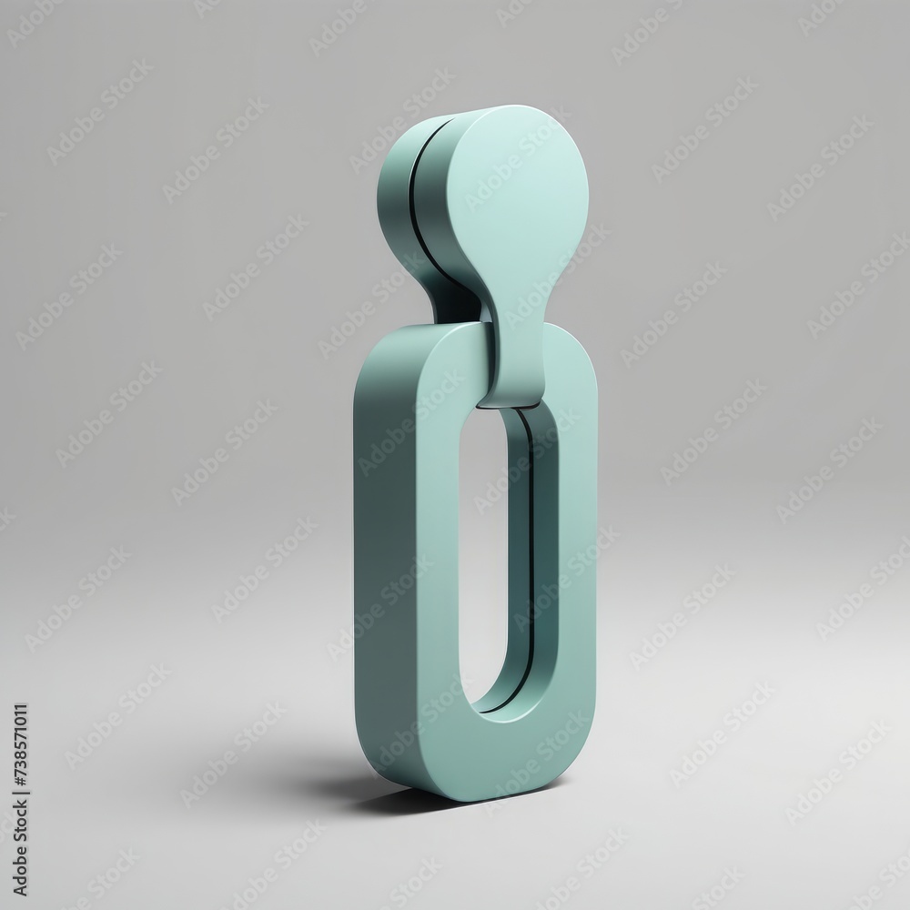 Fototapete 3d render of a metal alphabet with a glossy metallic font. 3d render of a metal alphabet with a glos