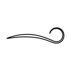 Swishes vector icon. Swashes illustration sign. Swoops symbol. Aroma logo.