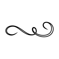 Swishes vector icon. Swashes illustration sign. Swoops symbol. Aroma logo.