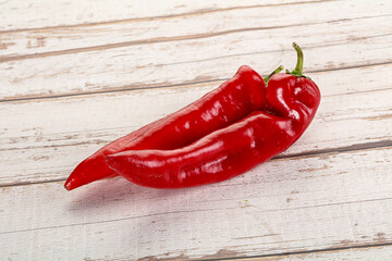 Red sweet Ramiro organic pepper